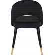 Lindsey Upholstered Dining Side Chair Black