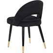 Lindsey Upholstered Dining Side Chair Black