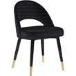 Lindsey Upholstered Dining Side Chair Black
