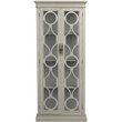 Coaster 2 Door Display Tall Cabinet in Antique White