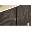 Ixora 2-door Wood Accent Cabinet White Washed and Black