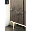 Ixora 2-door Wood Accent Cabinet White Washed and Black