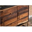 Zara 2-door 57-inch Wood Accent Storage Cabinet Black Walnut
