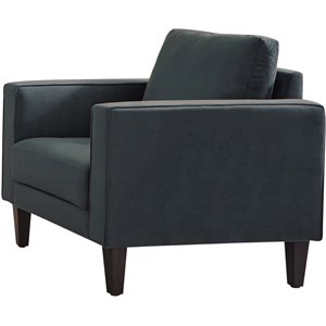 coaster gulfdale cushion back upholstered chair in dark teal