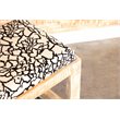 Aiden Fabric Upholstered Accent Bench Distressed White