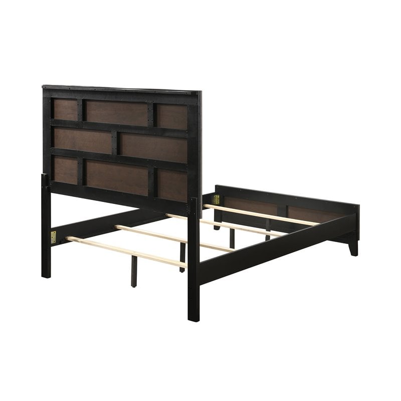 Watson Wood Full Panel Bed Grey Oak