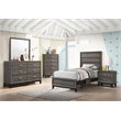Watson Wood Twin Panel Bed Grey Oak