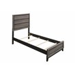 Watson Wood Twin Panel Bed Grey Oak