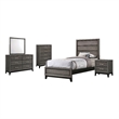 Watson 5-piece Twin Bedroom Set Grey Oak