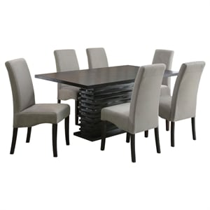 Stanton 7-piece Rectangular Dining Table Set Grey