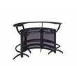 Dallas 3-piece Curved Freestanding Home Bar Cabinet Black