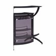 Dallas 3-piece Curved Freestanding Home Bar Cabinet Black