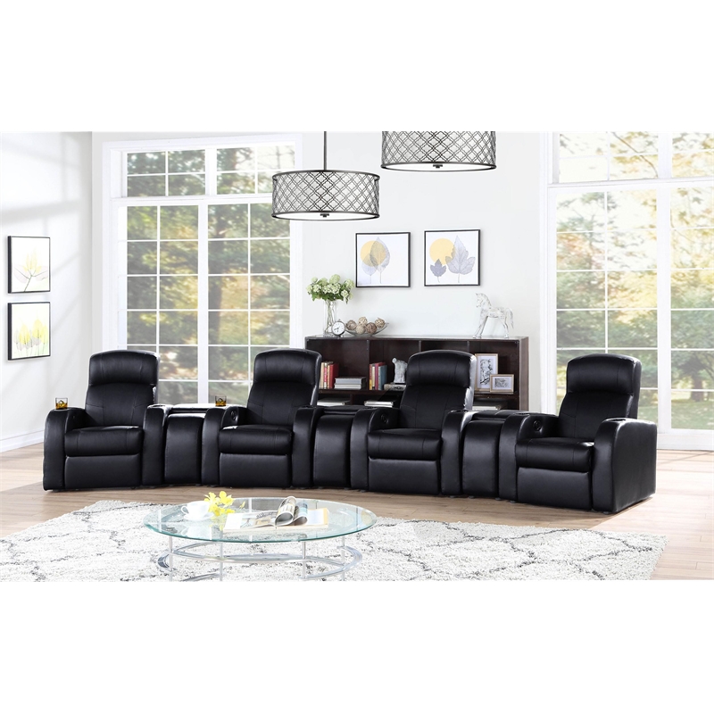 Cyrus 7-piece Upholstered Home Theater Seating
