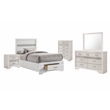 Miranda 5-piece Twin Bedroom Set White
