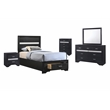 Miranda 5-piece Twin Bedroom Set Black