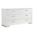 Felicity 4-piece Twin Bedroom Set White High Gloss