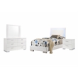 Felicity 4-piece Twin Bedroom Set White High Gloss