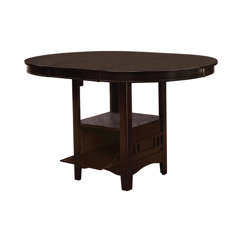 Lavon 5-piece Oval Counter Height Dining Set Espresso