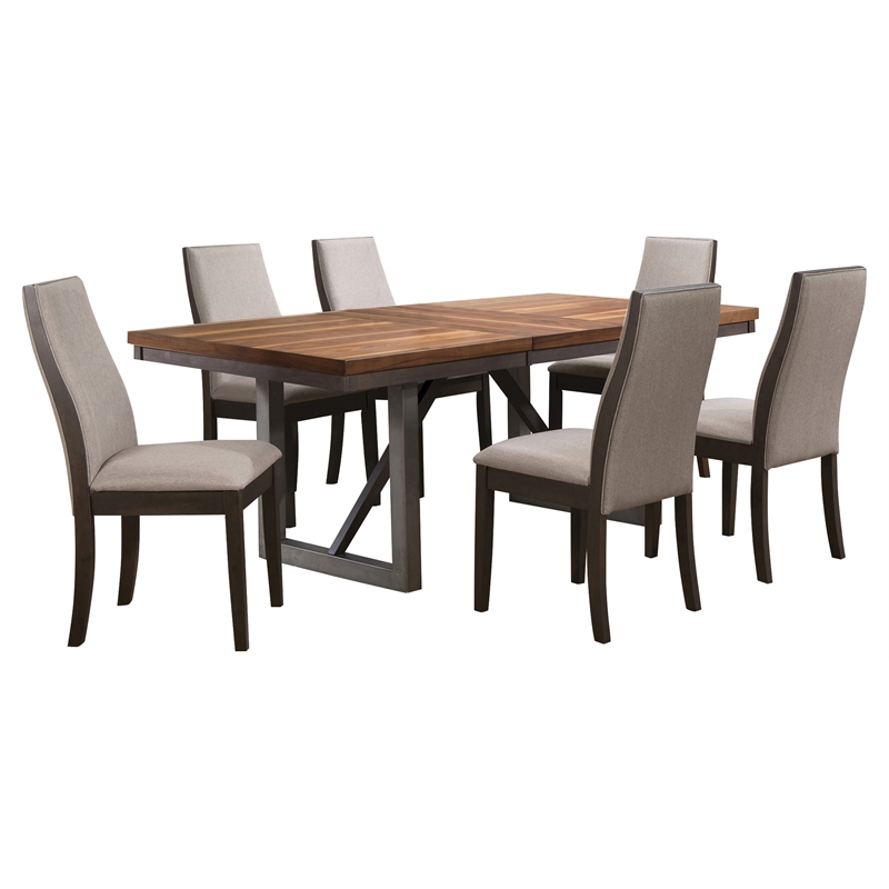 Spring Creek 7-piece Rectangular Dining Table Set Taupe