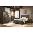 Woodmont 4-piece Queen Bedroom Set Rustic Golden Brown