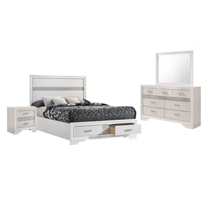 Miranda 4-piece Full Bedroom Set White