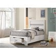 Miranda 51-inch Wood Twin Storage Panel Bed White