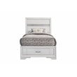 Miranda 51-inch Wood Twin Storage Panel Bed White