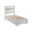 Miranda 51-inch Wood Twin Storage Panel Bed White