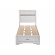 Miranda 51-inch Wood Twin Storage Panel Bed White