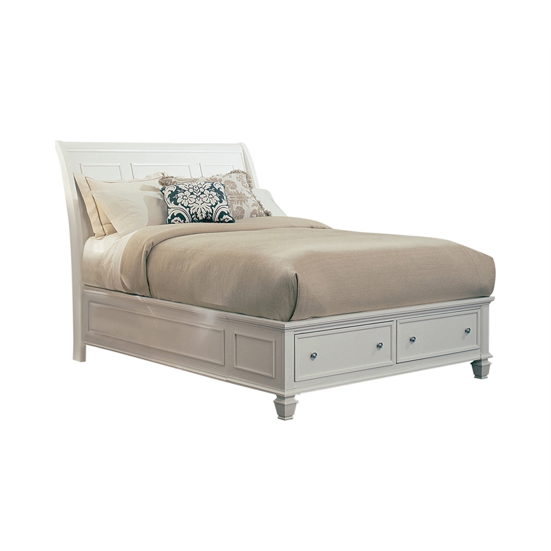 Sandy Beach 4-piece Eastern King Bedroom Set Cream White