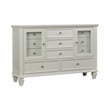 Sandy Beach 4-piece Eastern King Bedroom Set Cream White