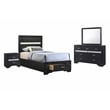 Miranda 4-piece Twin Bedroom Set Black