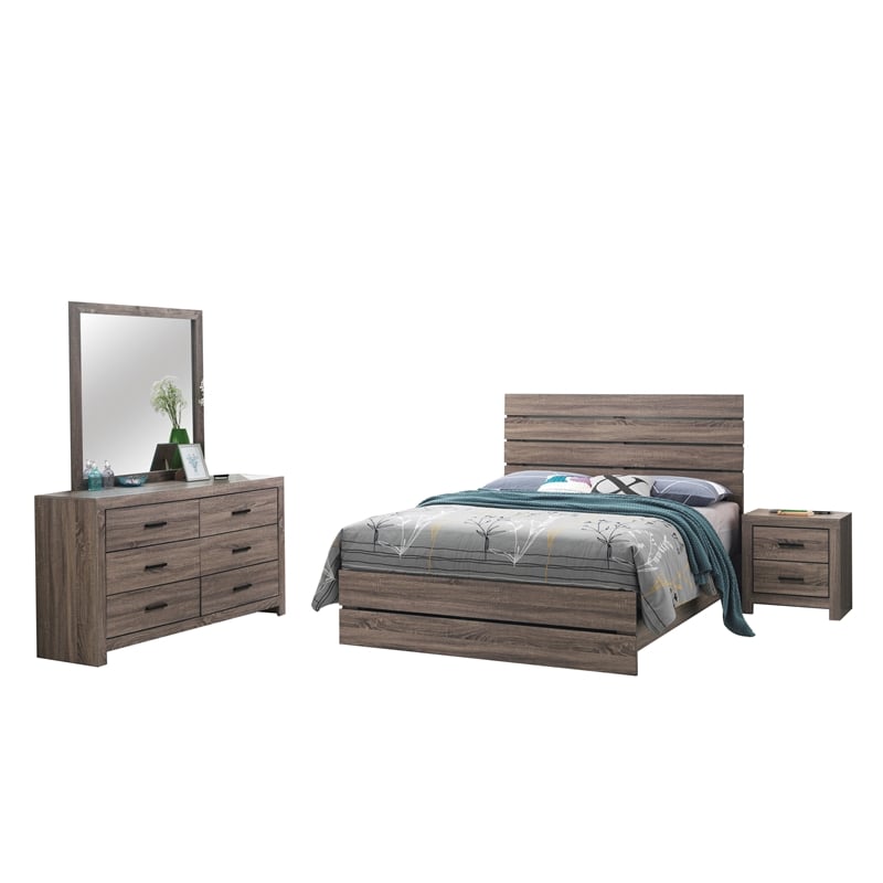 Brantford 4-piece Queen Bedroom Set Barrel Oak