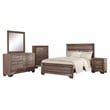 Kauffman 5-piece Eastern King Bedroom Set Washed Taupe