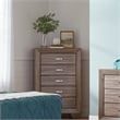 Kauffman 5-piece Eastern King Bedroom Set Washed Taupe