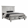 Franco 5-piece Queen Bedroom Set Distressed White