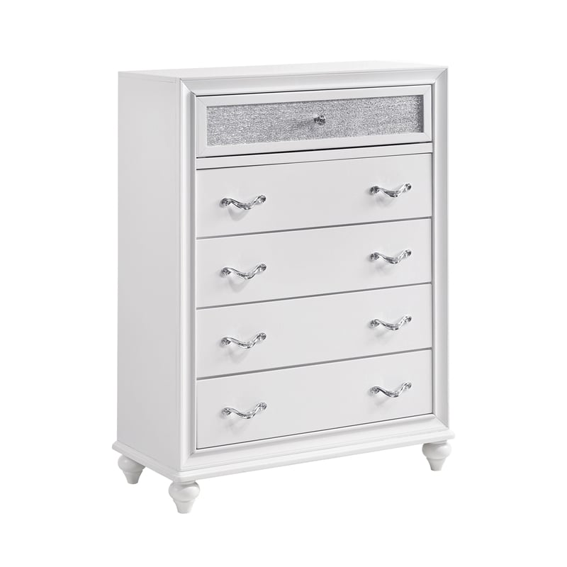 Barzini 5-piece California King Bedroom Set White