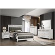 Barzini 4-piece California King Bedroom Set White