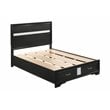 Miranda 51-inch Wood Full Storage Panel Bed Black