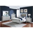 Gunnison 5-piece Queen Bedroom Set Silver Metallic