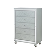 Gunnison 5-piece Queen Bedroom Set Silver Metallic
