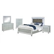 Gunnison 5-piece Queen Bedroom Set Silver Metallic
