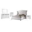 Barzini 5-piece California King Bedroom Set White