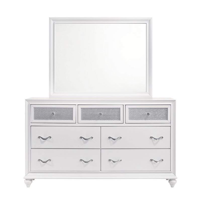 Barzini 4-piece Queen Bedroom Set White