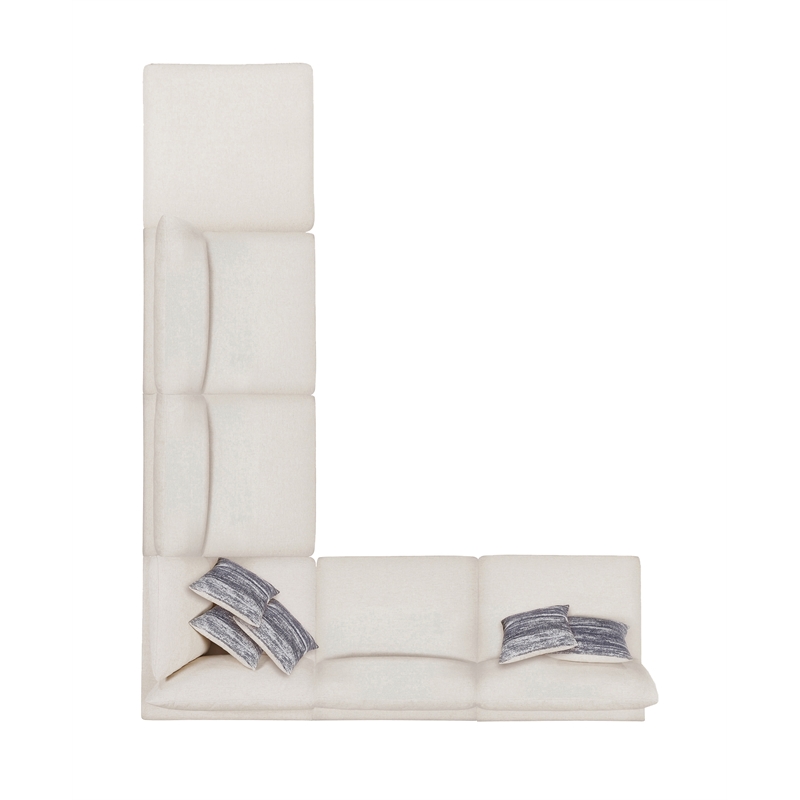 Serene 6-piece Upholstered Modular Sectional Sofa Beige