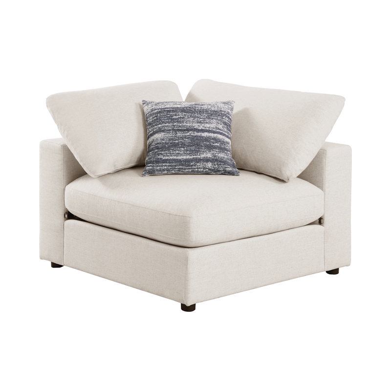 Serene 6-piece Upholstered Modular Sectional Sofa Beige