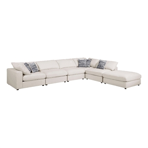 6-piece upholstered modular sectional