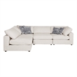 Serene 4-piece Upholstered Modular Sectional Sofa Beige
