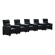 Toohey Upholstered Tufted Recliner Living Room Set Black
