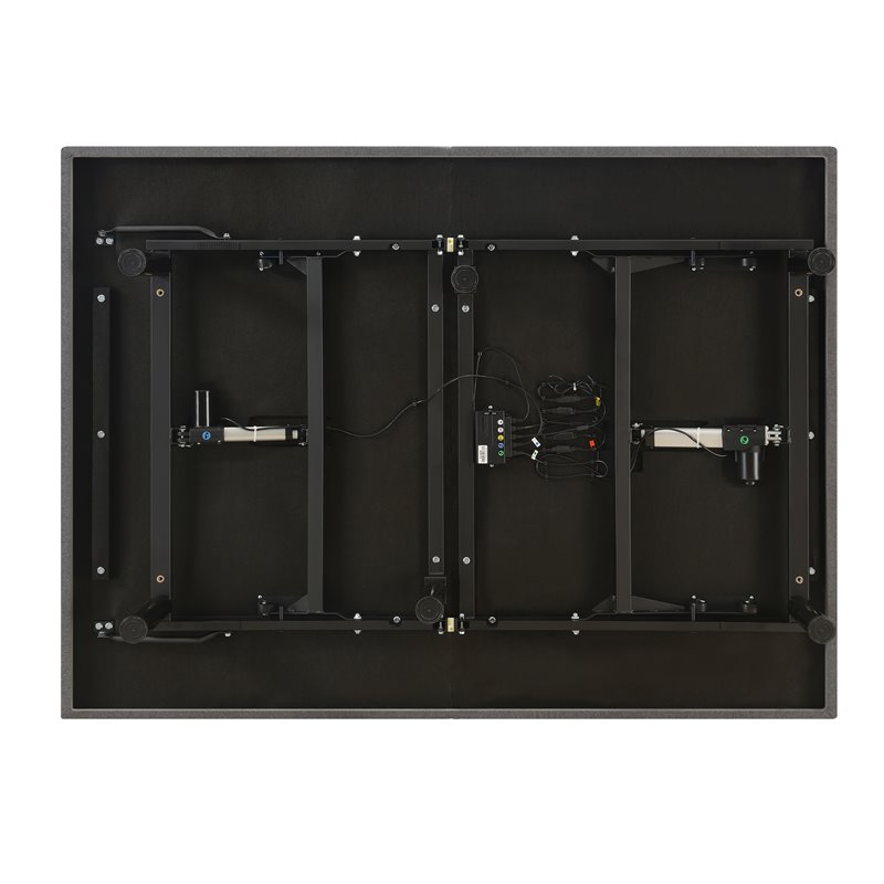 Clara Eastern King Adjustable Bed Base Grey and Black